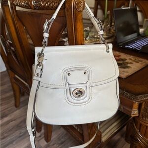 Coach Willis Legacy 70th Anniversary Limited Edition White Leather Crossbody Bag